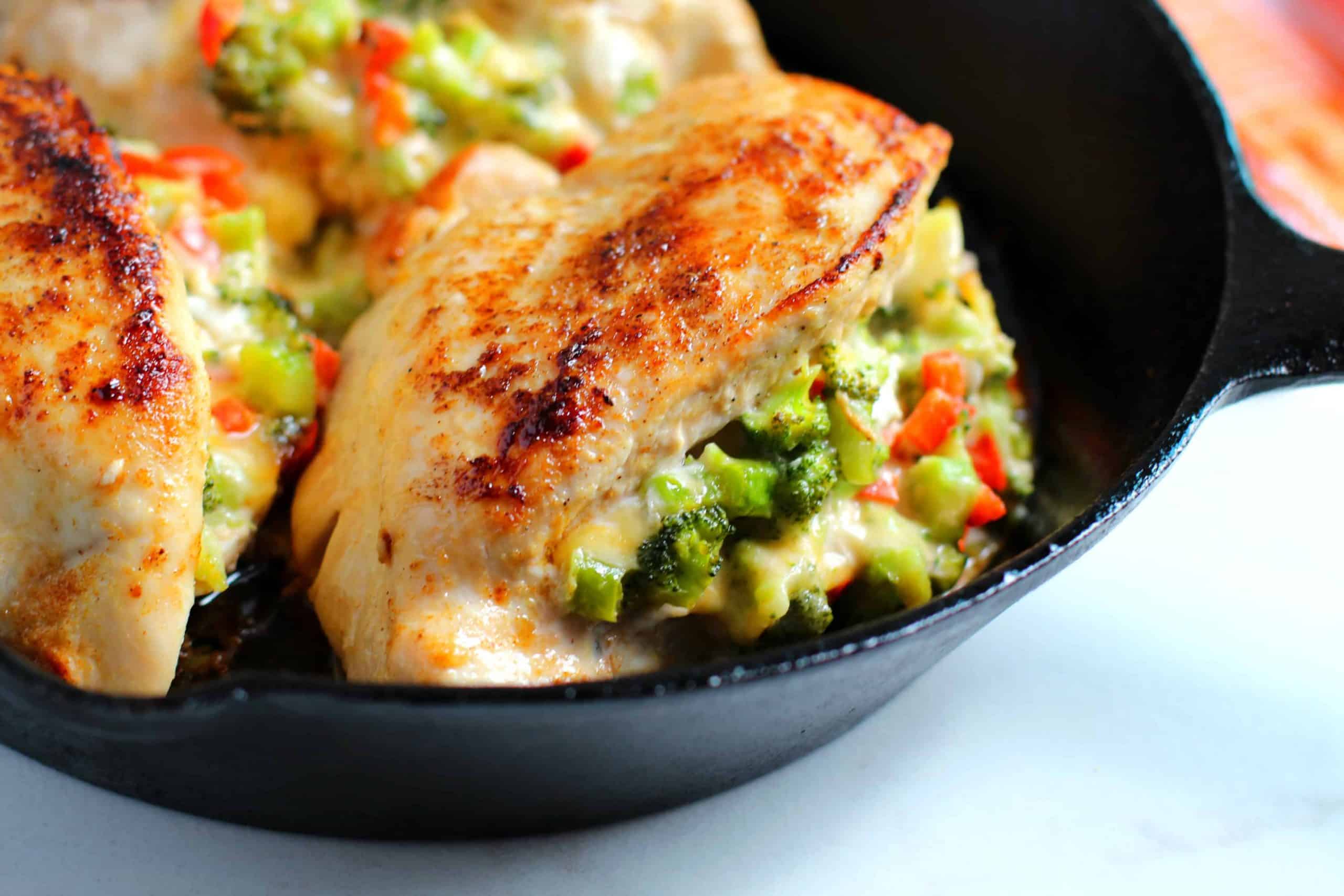 Broccoli Cheese Stuffed Chicken
