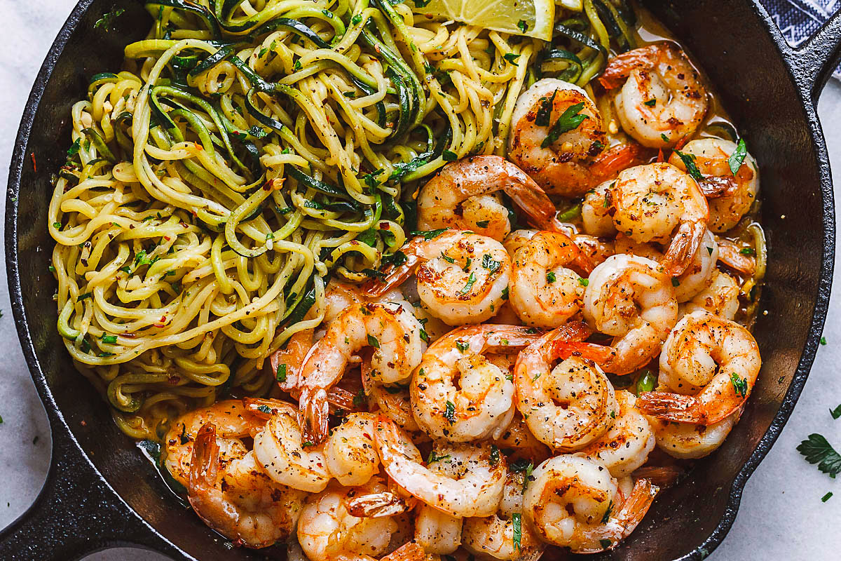Garlic Shrimp Zoodles