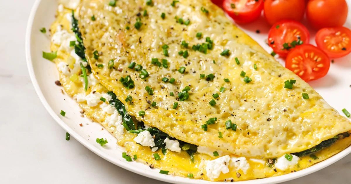 Spinach & Feta Omelette